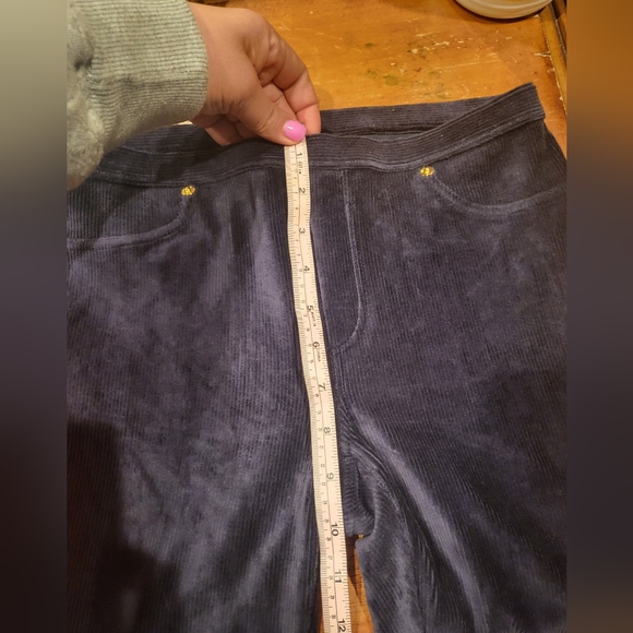 Michael Kors Pants Couduroy blue velvet like new, size small - Picture 9 of 9